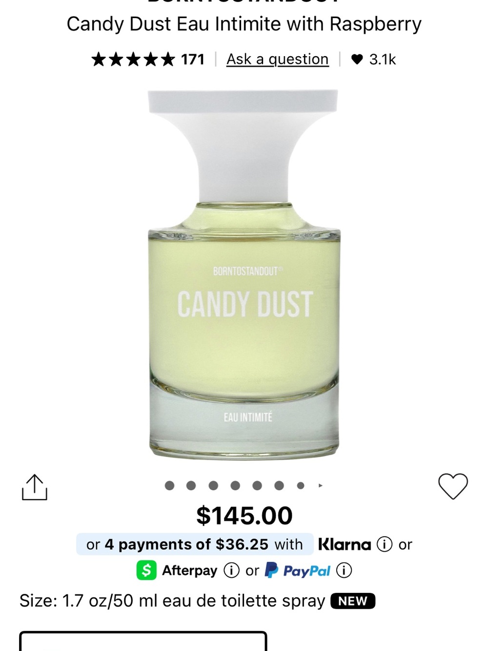 BORNTOSTANDOUT NWT perfume samples  2ml .06 fl oz. $10 each